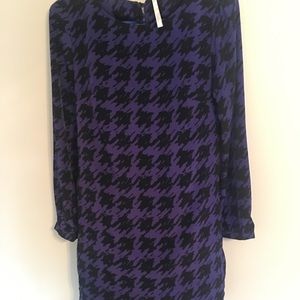 HOUNDSTOOTH BLUE TUNIC/Dress